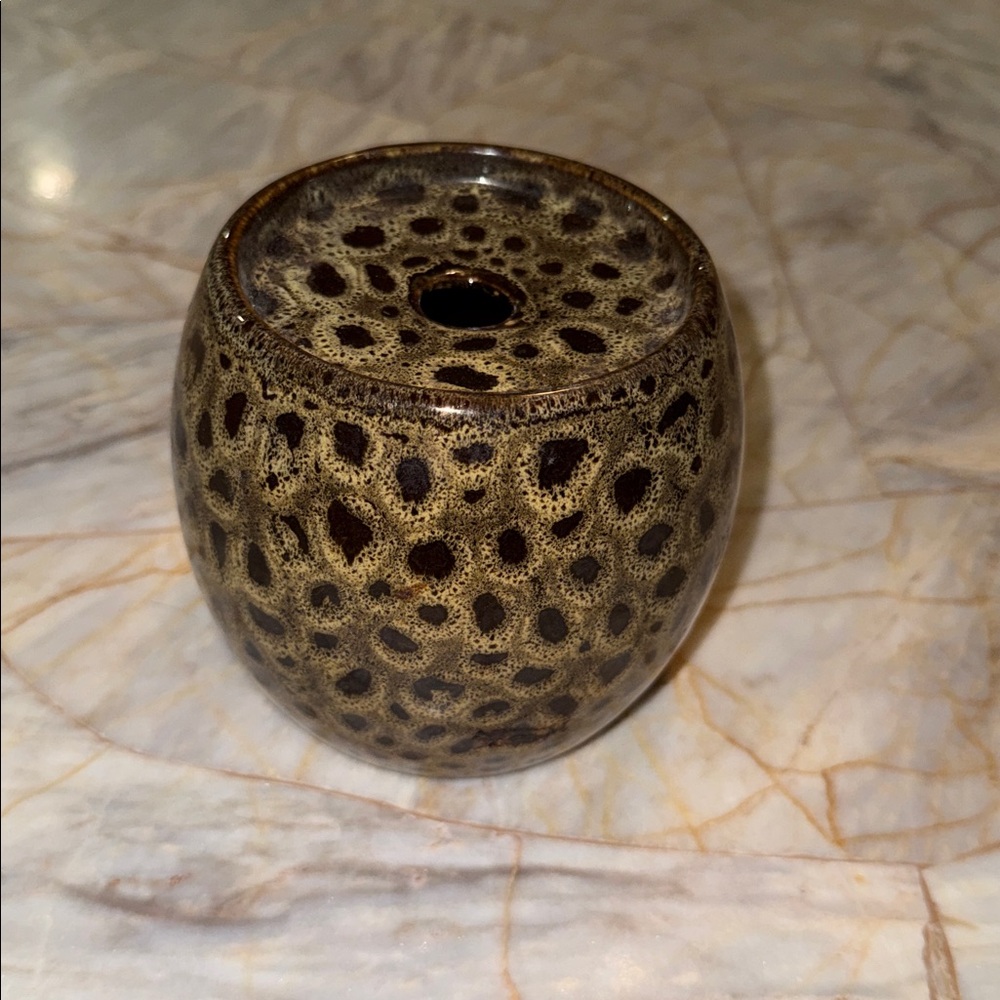 PartyLite Elegant Black and‎ Cream Vase